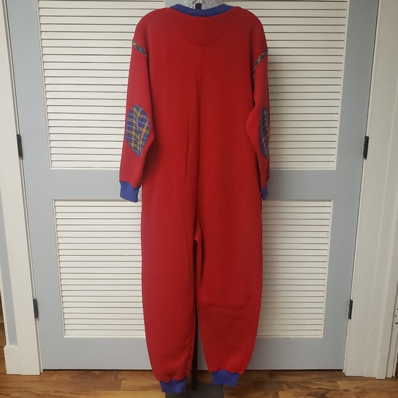 DISNEY Pooh Red M Soft Pajama One-piece sleepwear - Picture 5 of 6